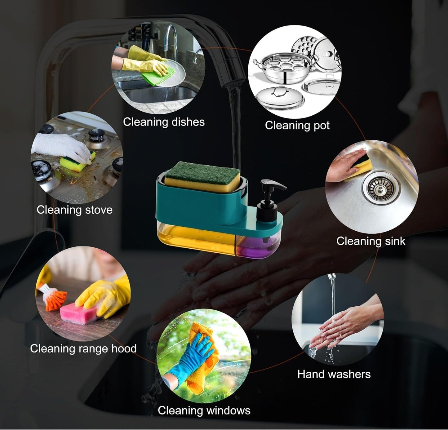 QuickScrub™ - Press & Clean